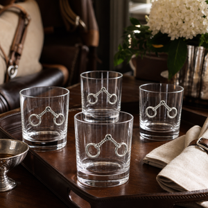 Equestrian Bit Bar Glasses Set of 4 7