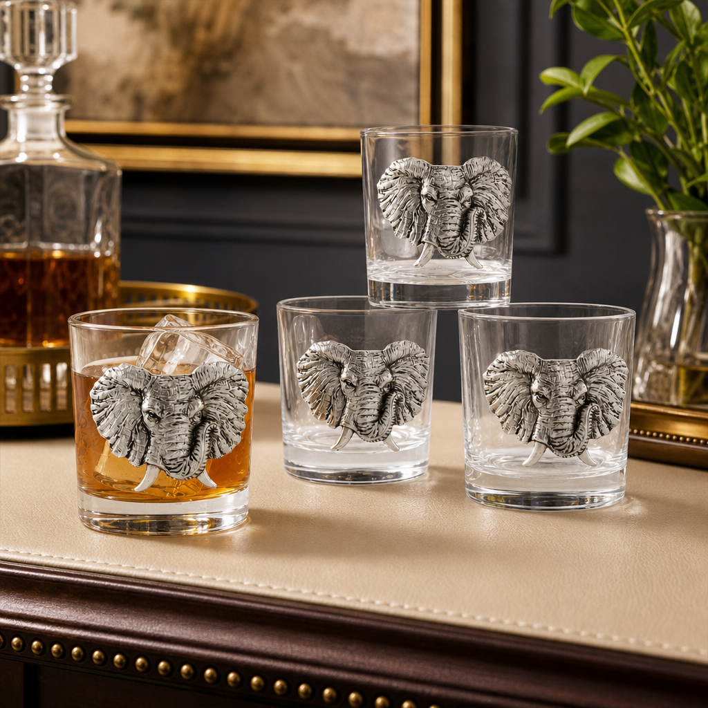 Elephant Bar Glasses Set of 4 2
