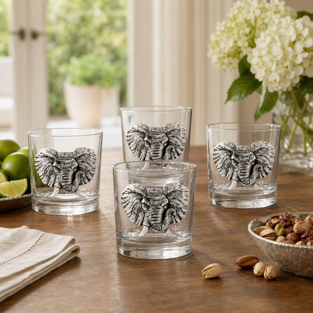 Elephant Bar Glasses Set of 4 8