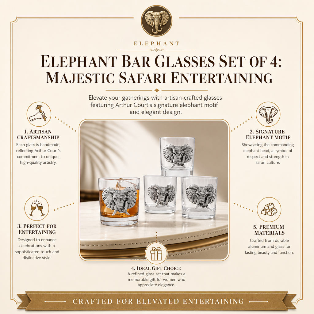 Elephant Bar Glasses Set of 4 11