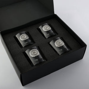 Western Concho Bar Glasses Set of 4 15