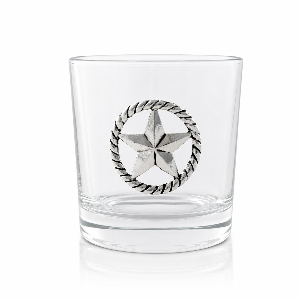Western Star Bar Glasses Set of 4 9