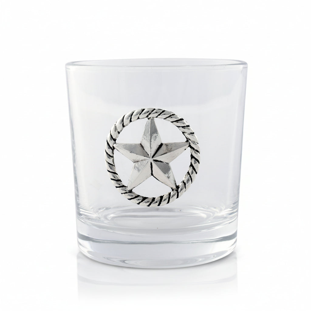 Western Star Bar Glasses Set of 4 12