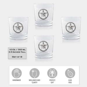 Western Star Bar Glasses Set of 4 13