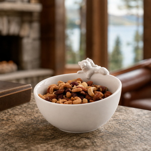Climbing Squirrel Stoneware Nut Bowl 3
