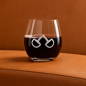 Equestrian Bit Stemless Wine Glasses - Set of 4 9