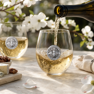 Bee Stemless Wine Glasses - Set of 4 8