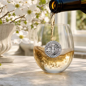 Bee Stemless Wine Glasses - Set of 4 4