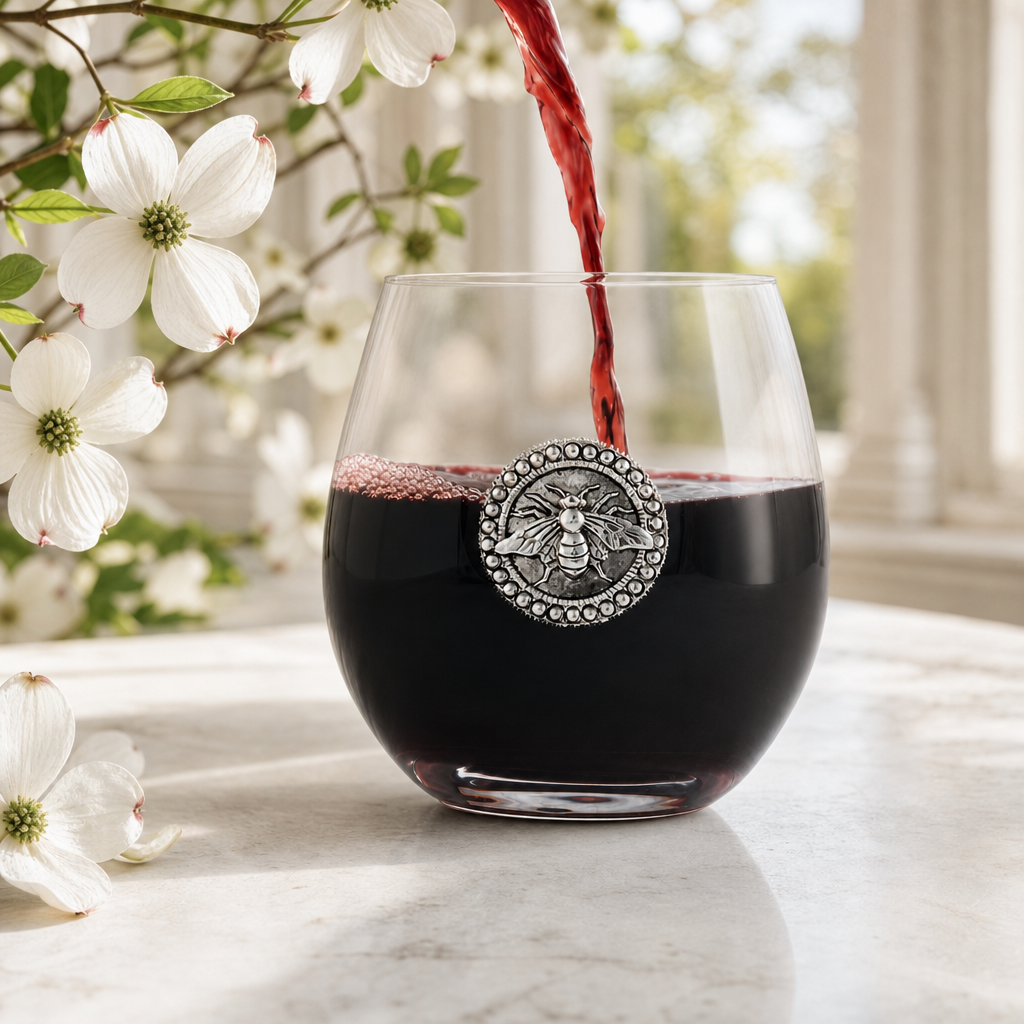 Bee Stemless Wine Glasses - Set of 4 5
