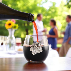 Grape Stemless Wine Glasses - Set of 4 9