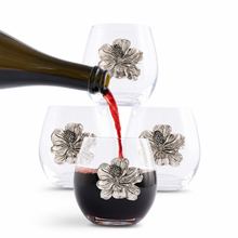 Magnolia Stemless Wine Glasses - Set of 4 1