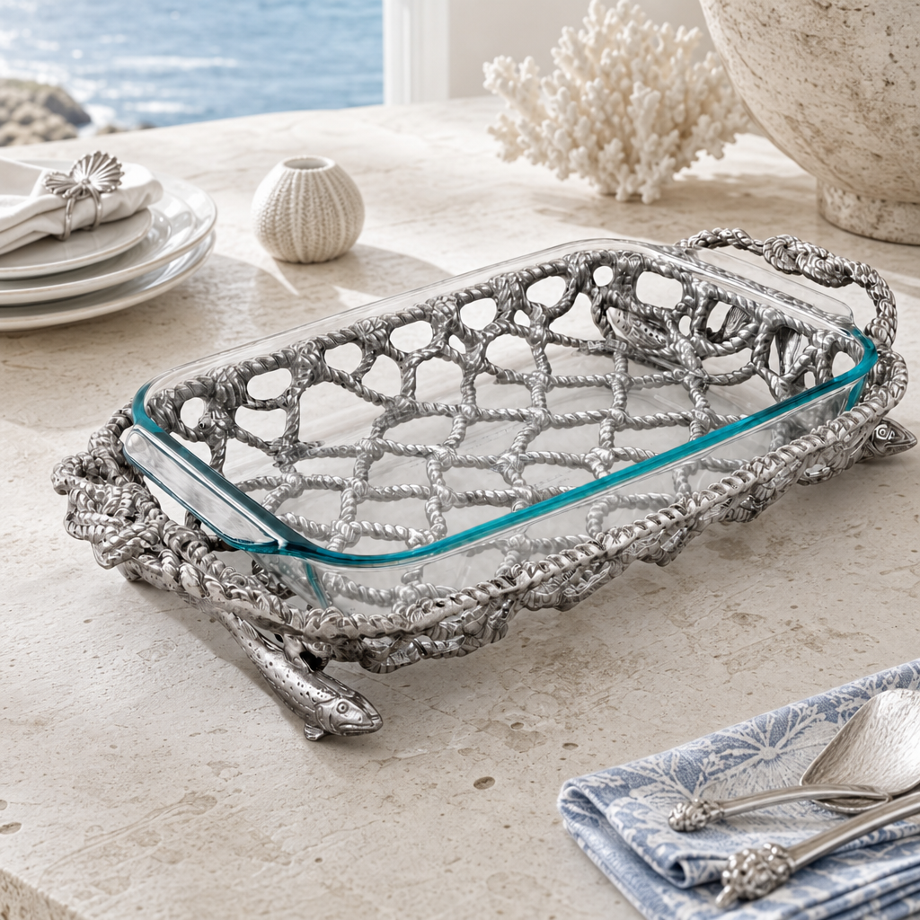 Fish Net Casserole / Pyrex Holder 1