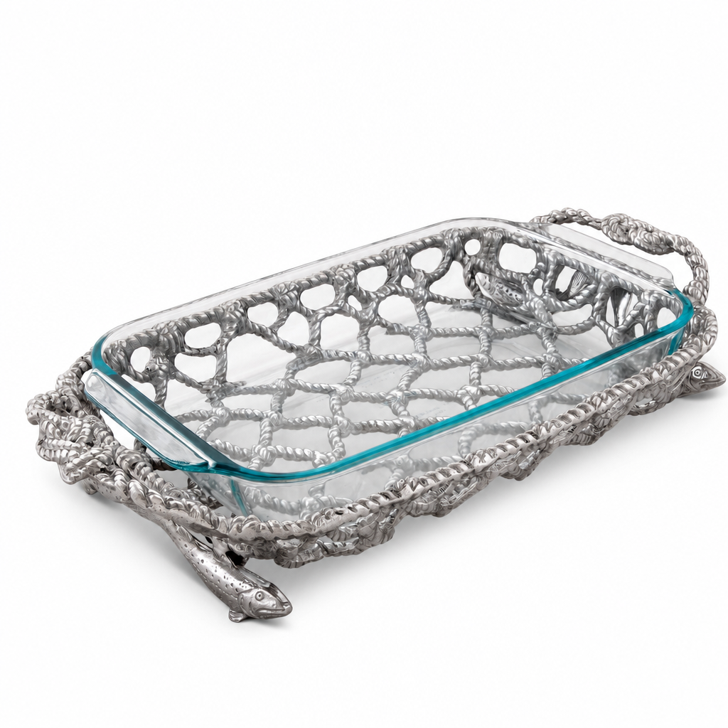 Fish Net Casserole / Pyrex Holder 1