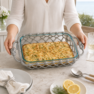 Fish Net Casserole / Pyrex Holder 5