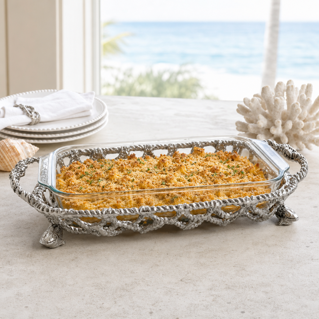 Fish Net Casserole / Pyrex Holder 6