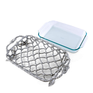 Fish Net Casserole / Pyrex Holder 14