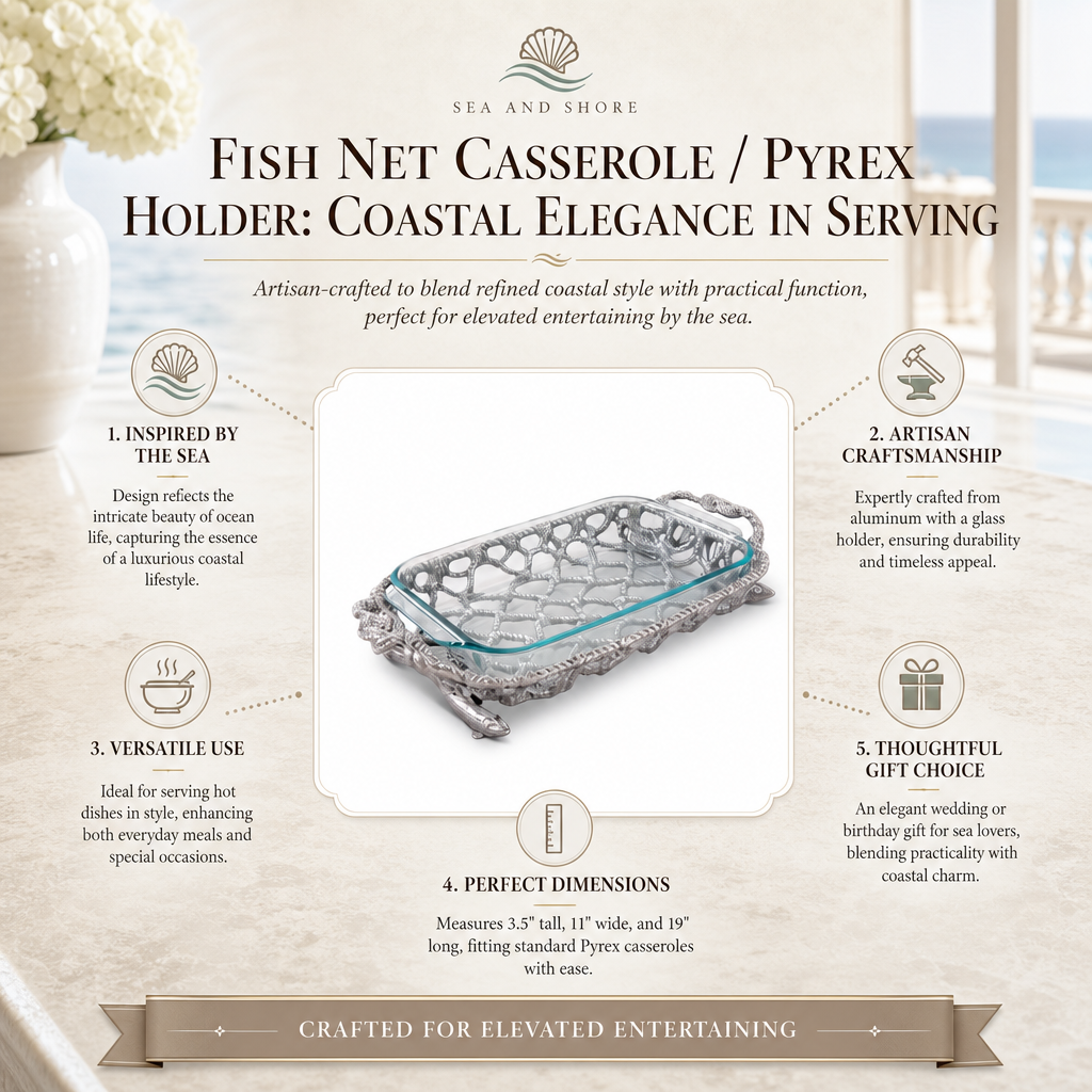 Fish Net Casserole / Pyrex Holder 16