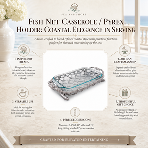 Fish Net Casserole / Pyrex Holder 16