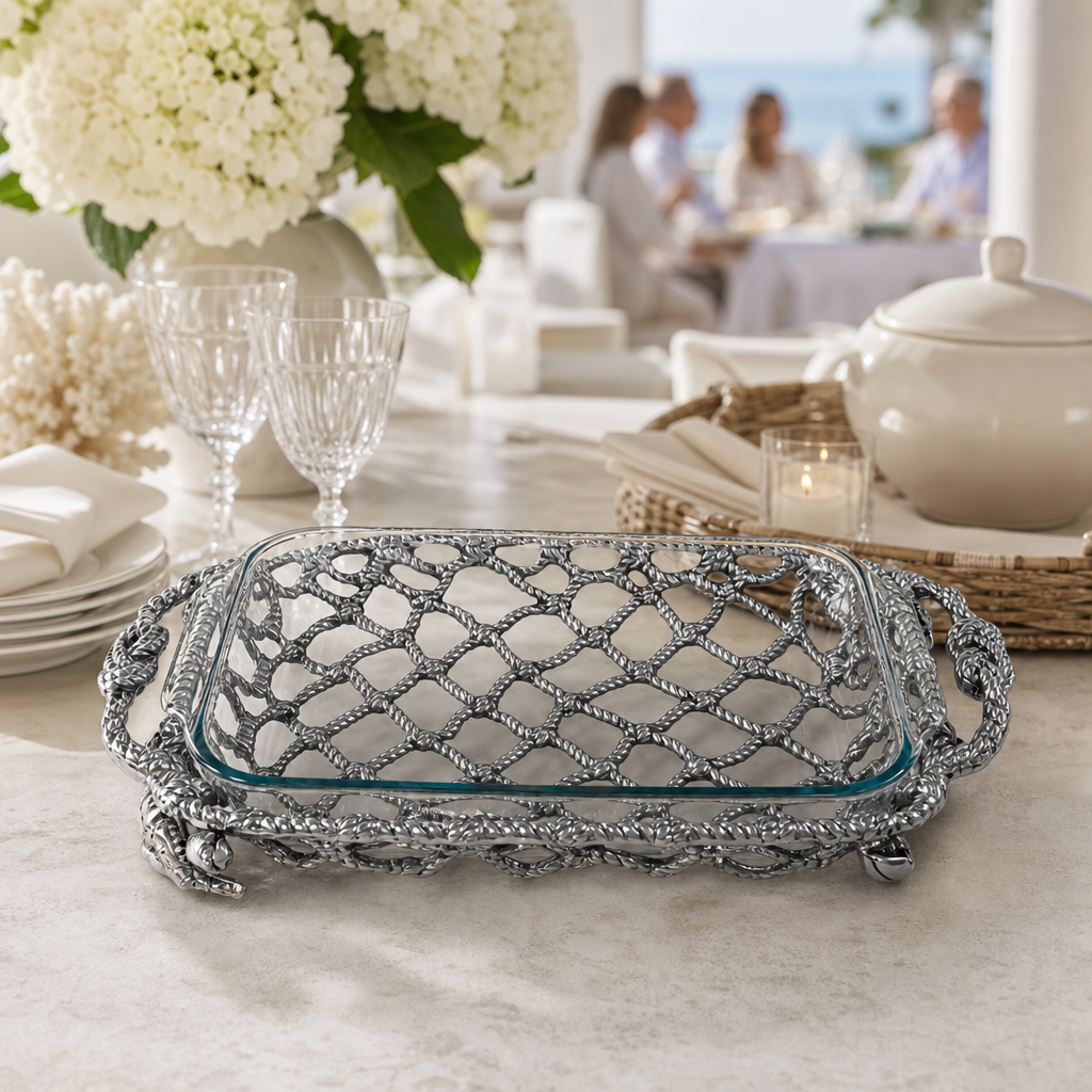 Crab and Net Casserole 3 Quart Holder 7