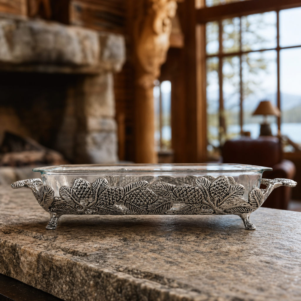 Pine Cone Forest Casserole 3 Quart Holder 3