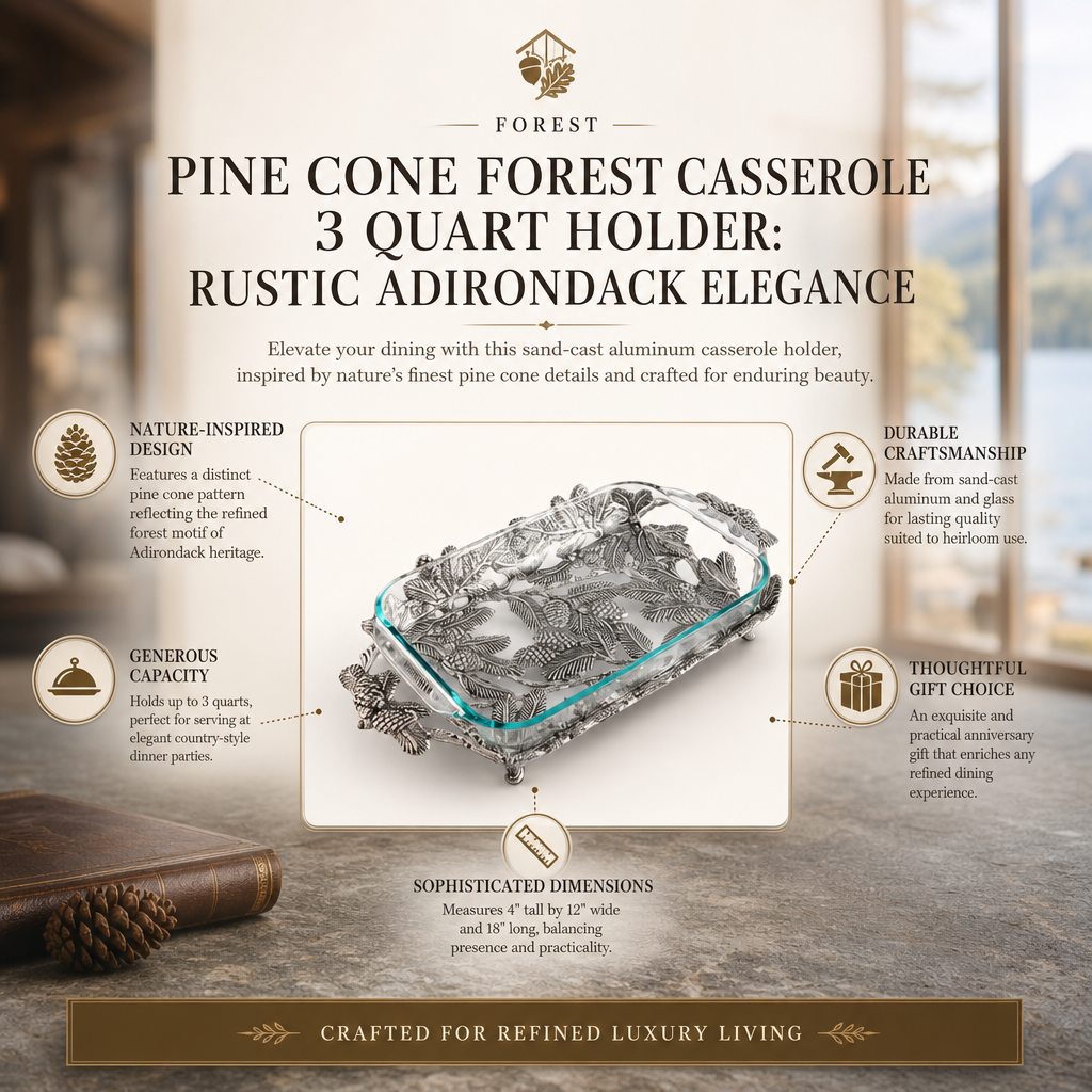 Pine Cone Forest Casserole 3 Quart Holder 3