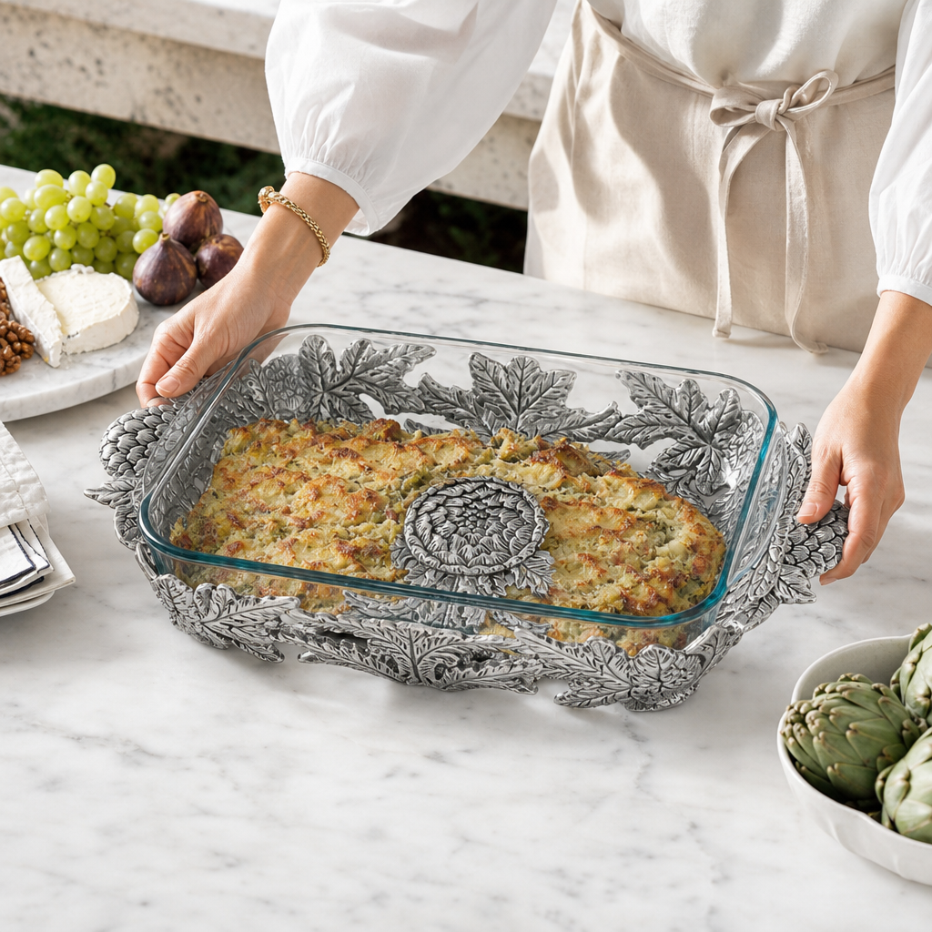 Artichoke Pyrex Holder 3qt 4
