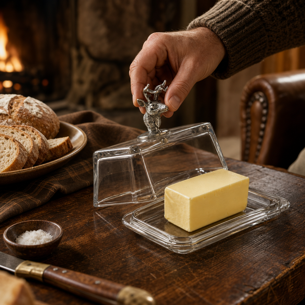 Glass Butter Dish - Elk 6