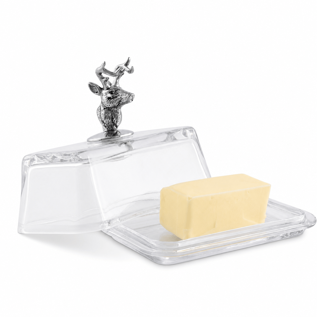 Glass Butter Dish - Elk 1