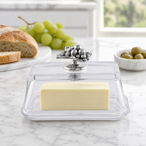 Glass Butter Dish - Grape 6