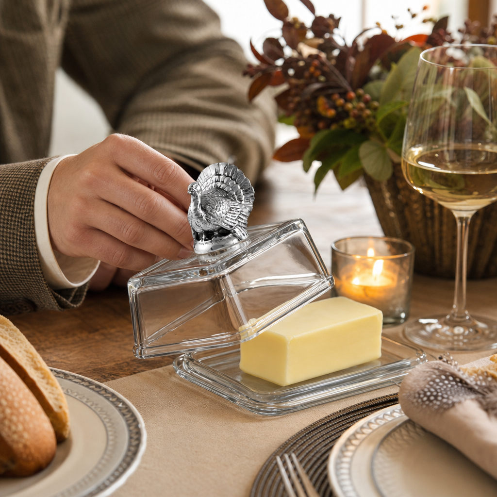 Glass Butter Dish - Turkey 4