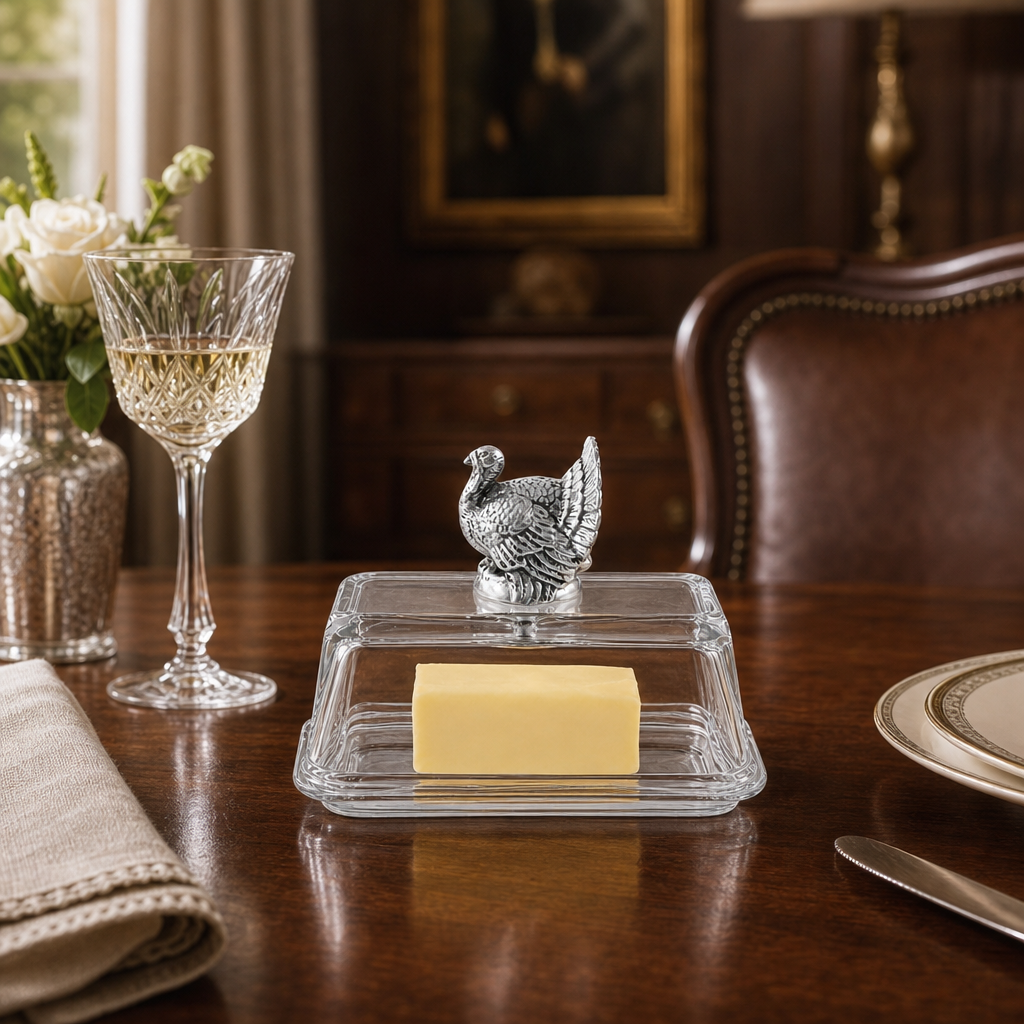 Glass Butter Dish - Turkey 3