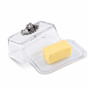 Glass Butter Dish - Acorn 1