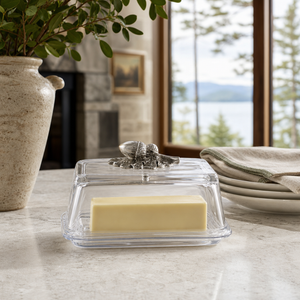 Glass Butter Dish - Acorn 7