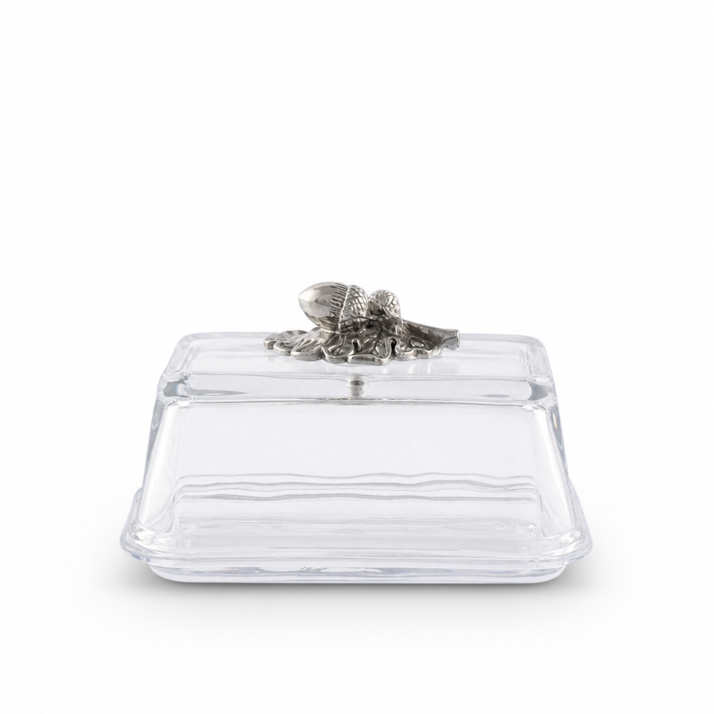 Glass Butter Dish - Acorn 11
