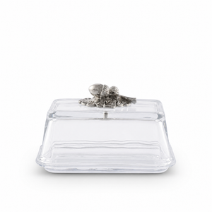 Glass Butter Dish - Acorn 11