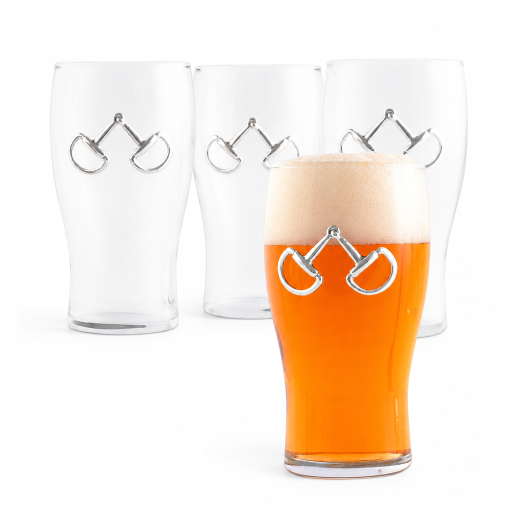 Equestrian Bit Beer Pint Glasses - Set of 4 1