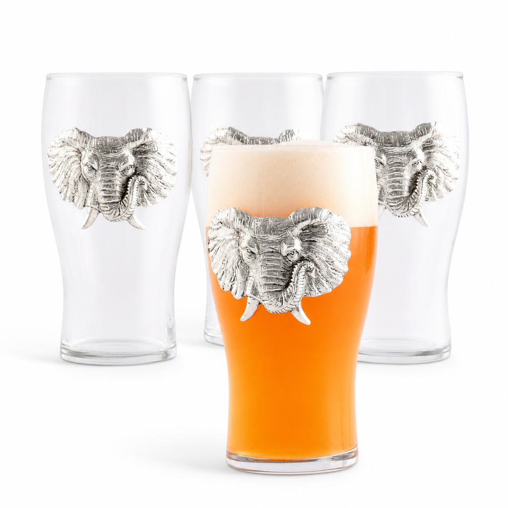 Elephant Beer Pint Glasses - Set of 4 1
