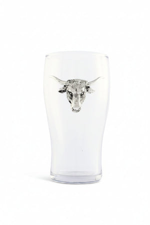 Longhorn Beer Pint Glasses - Set of 4 14