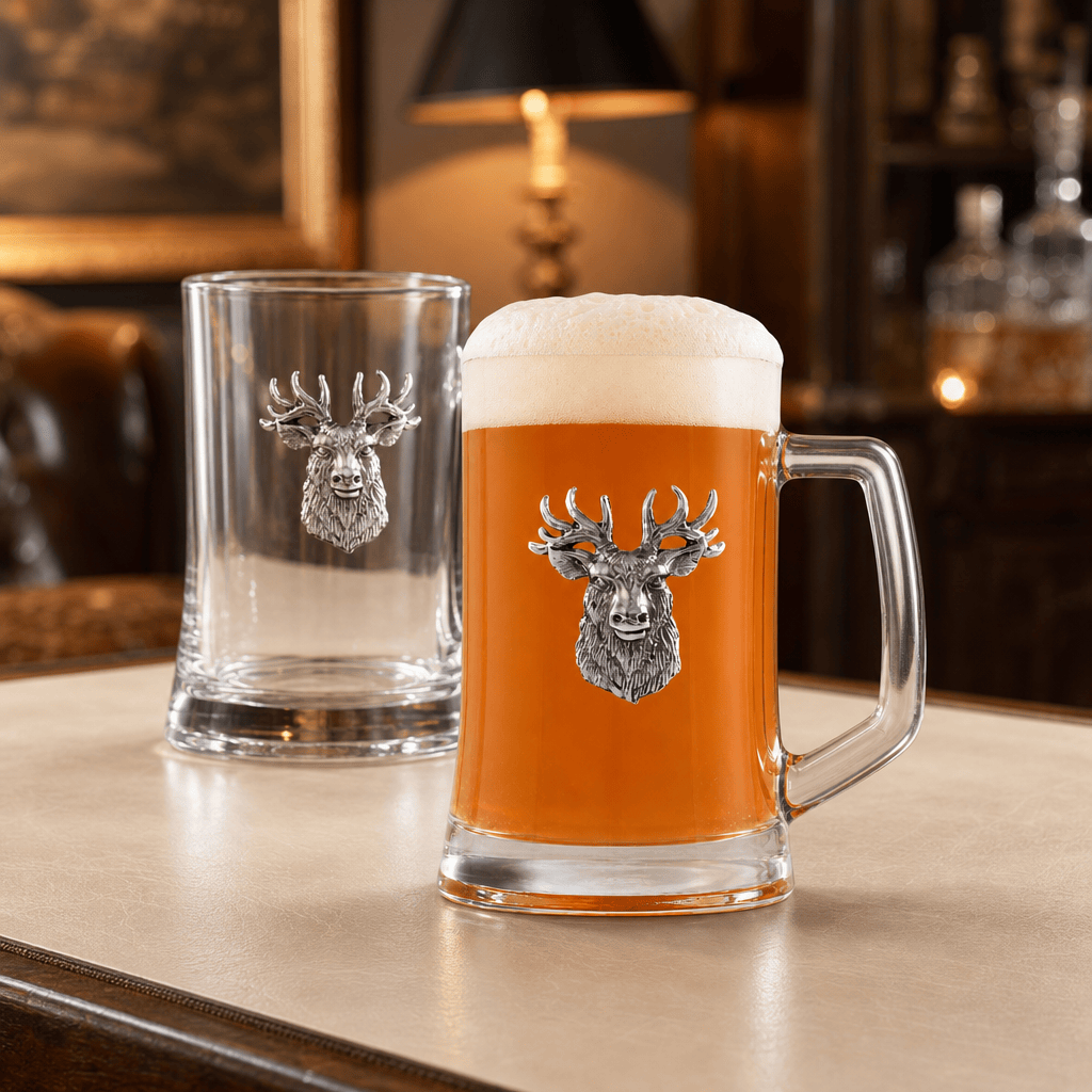 Elk Head Beer Mugs - Set of 2 1