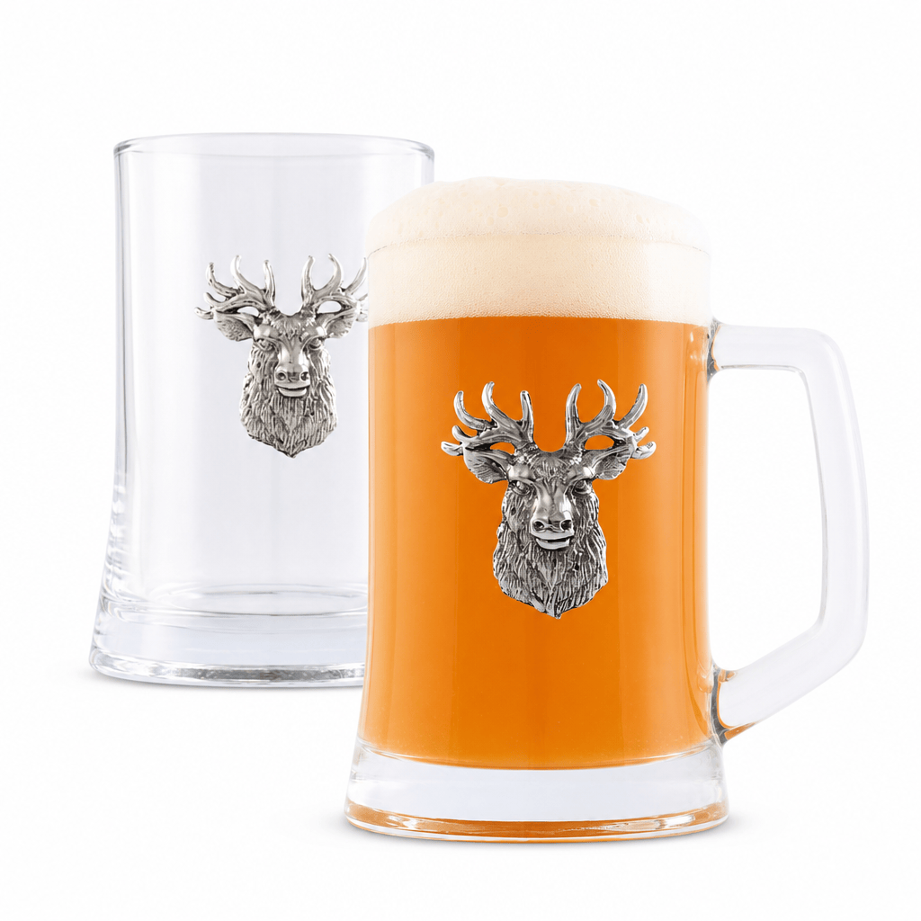 Elk Head Beer Mugs - Set of 2 1