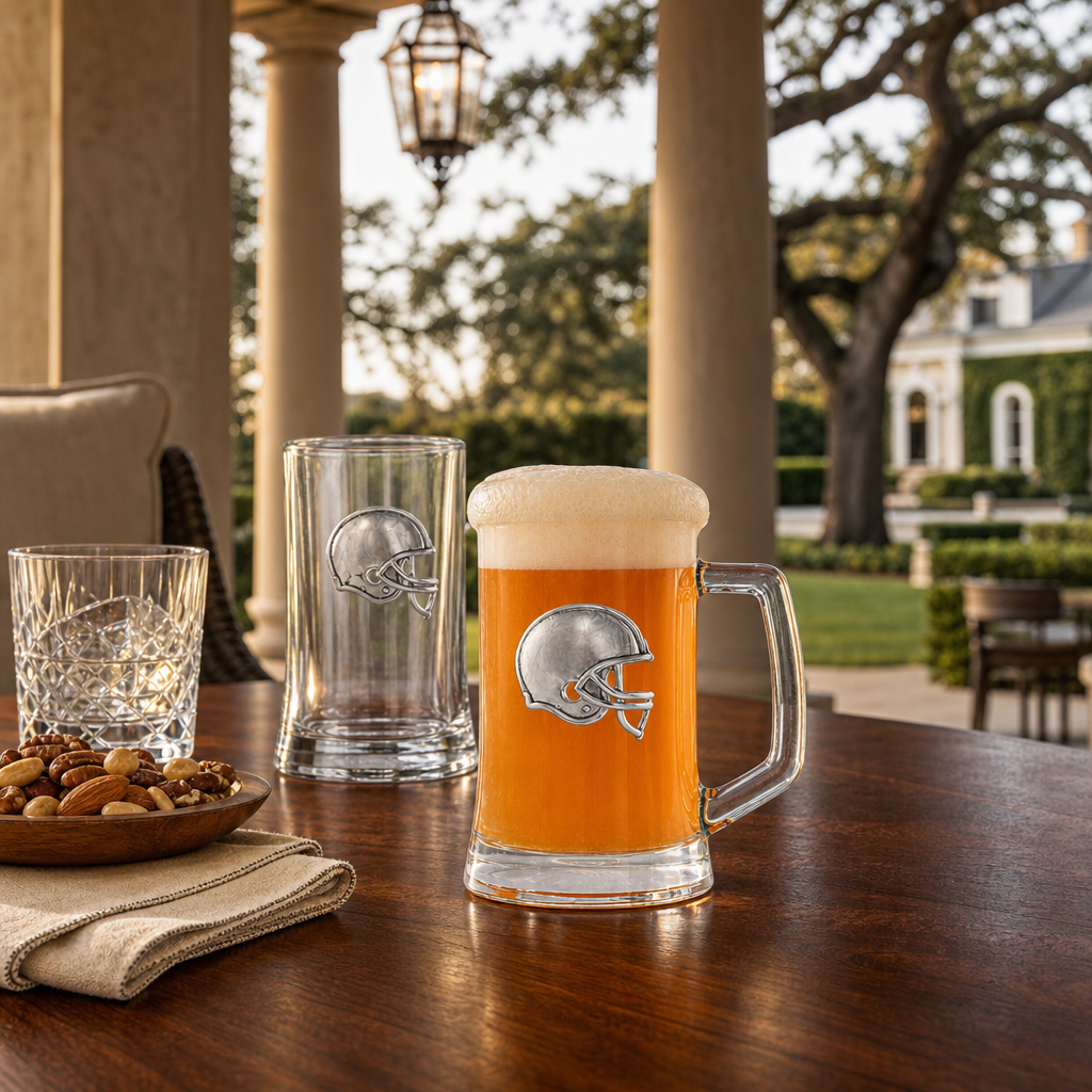 Football Beer Mugs - Set of 2 2