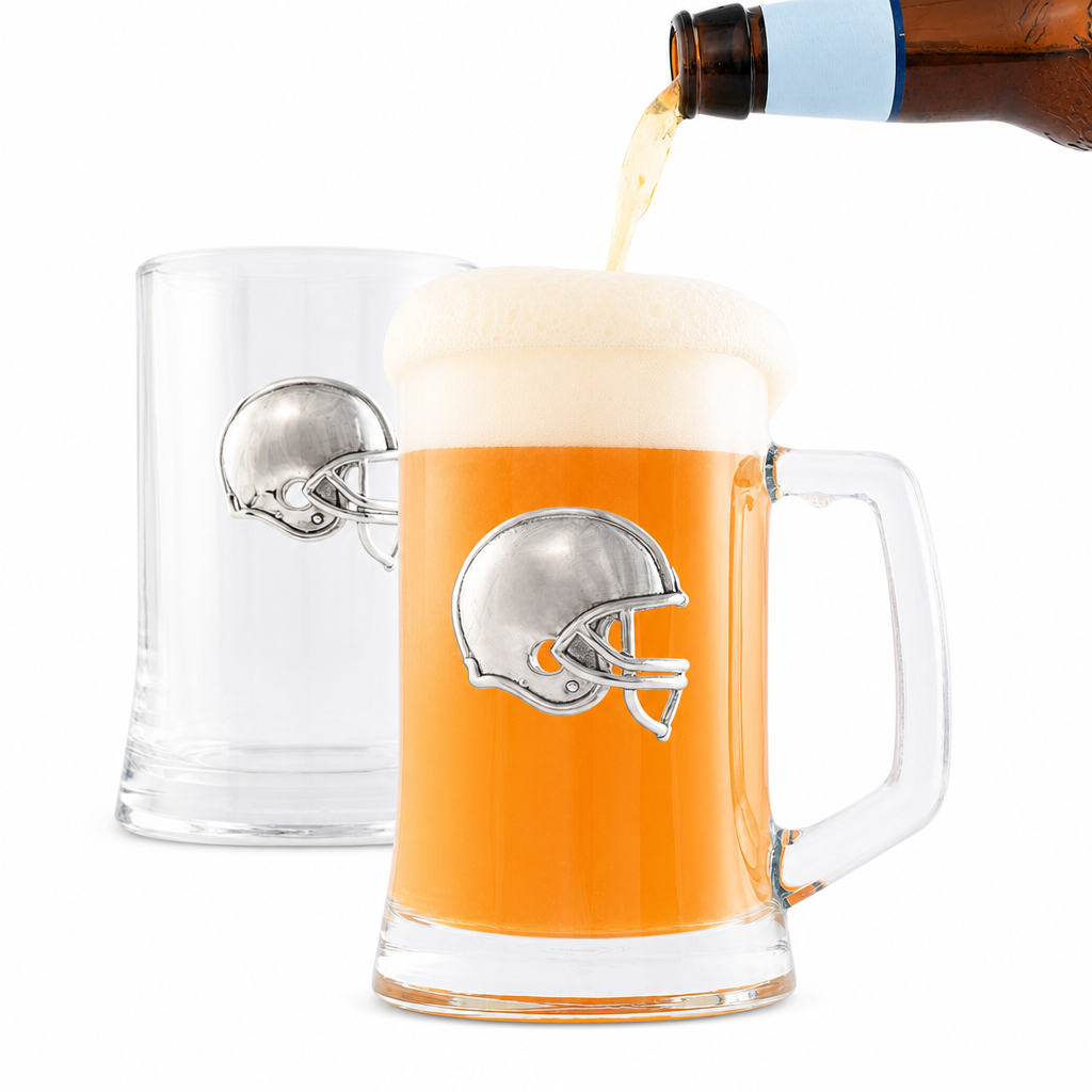 Football Beer Mugs - Set of 2 1