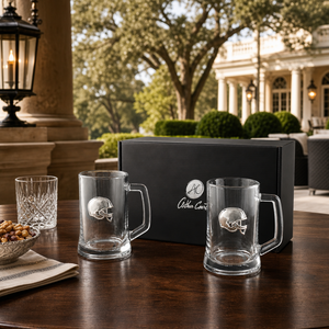 Football Beer Mugs - Set of 2 3