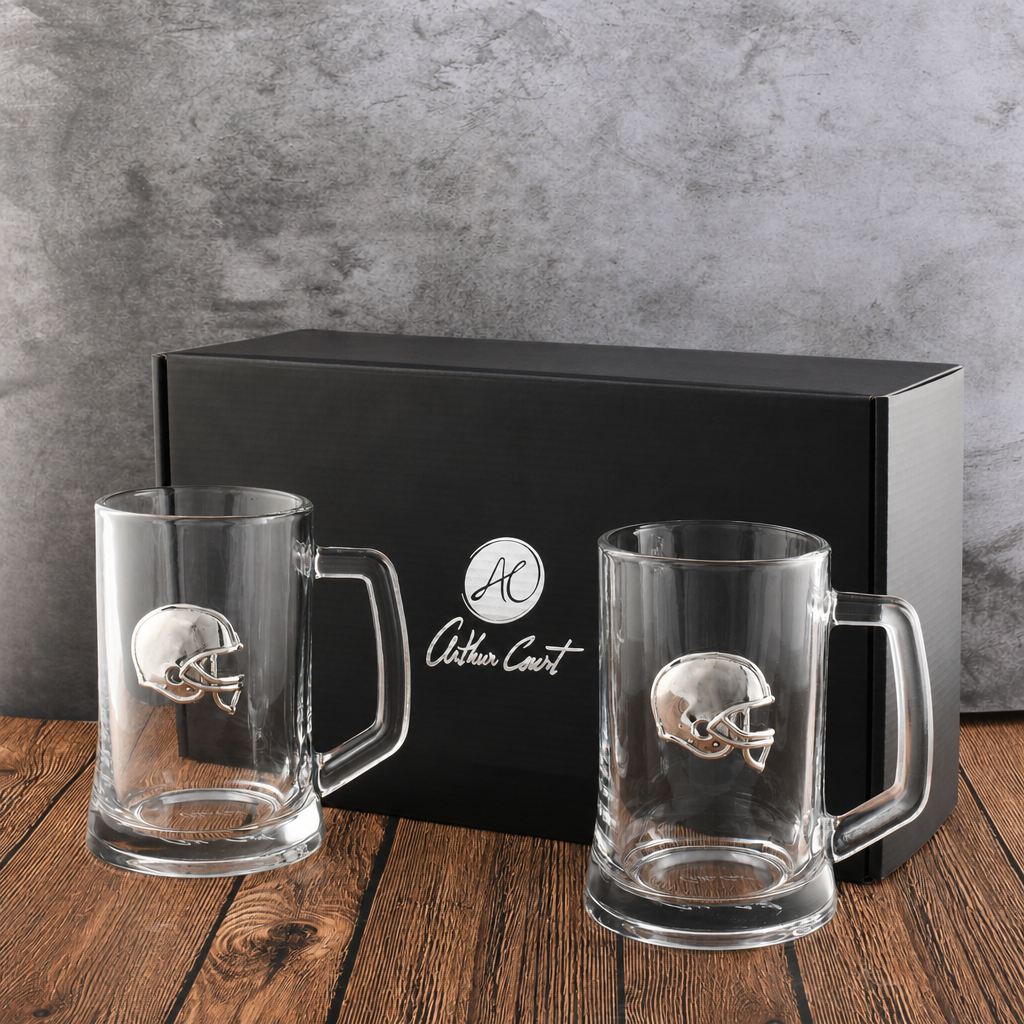 Football Beer Mugs - Set of 2 10
