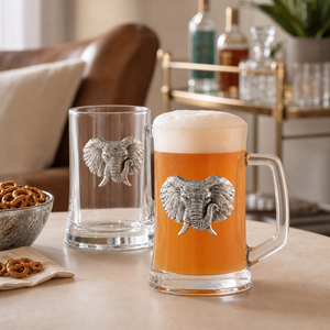 Elephant Beer Mugs - Set of 2 2