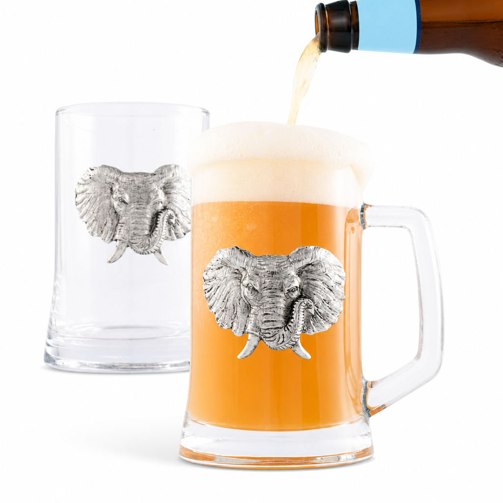 Elephant Beer Mugs - Set of 2 1