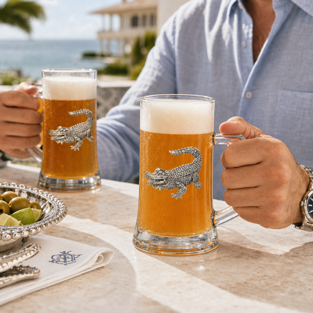 Alligator Beer Mugs - Set of 2 4