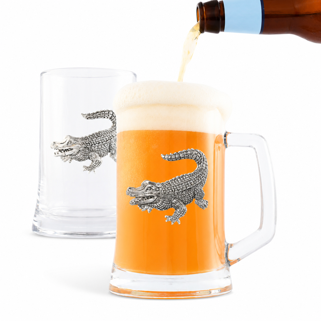 Alligator Beer Mugs - Set of 2 1