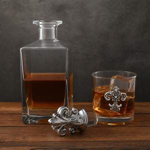 Fleur-de-lis Decanter Set with Glasses 9