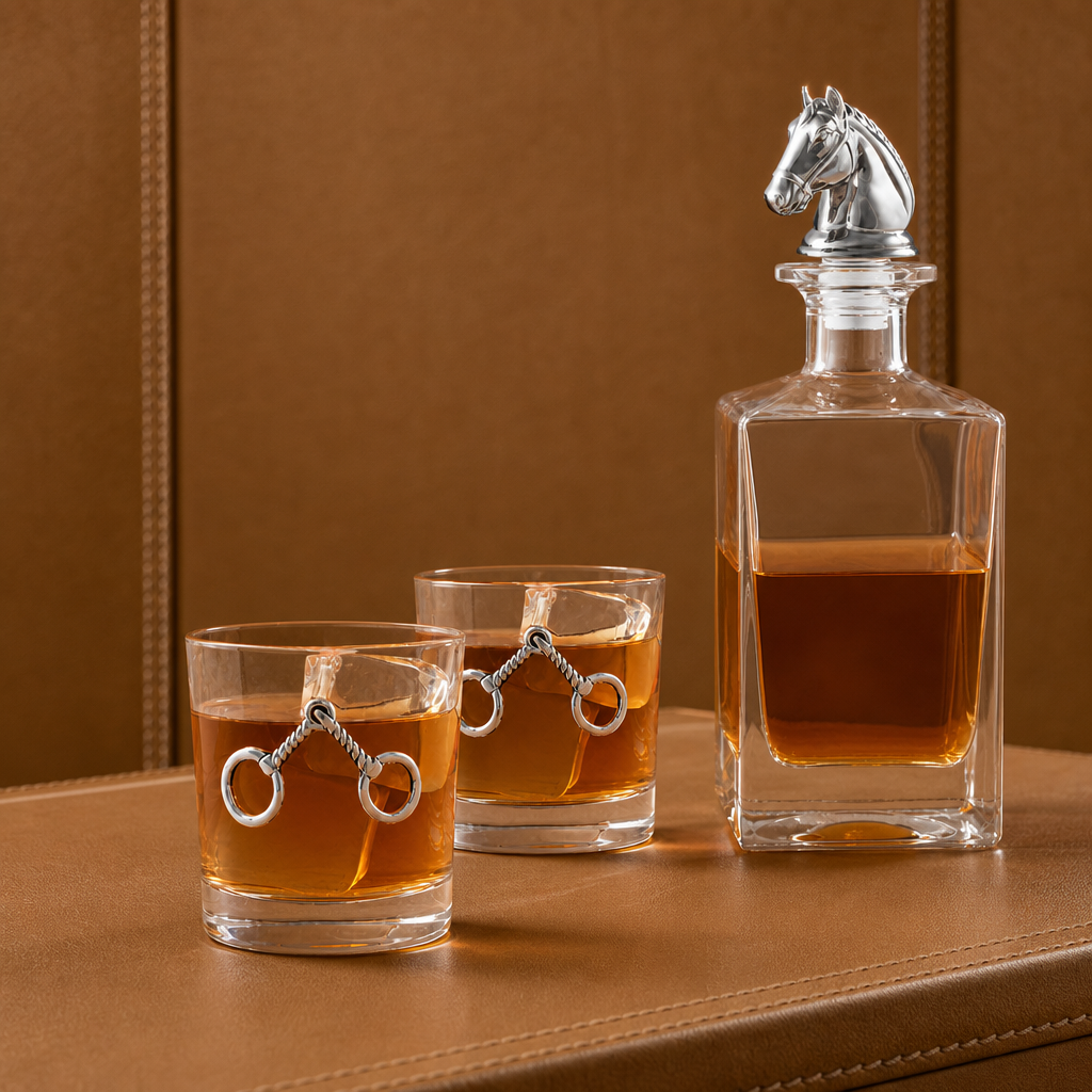 Equestrian Decanter Set with Glasses 1